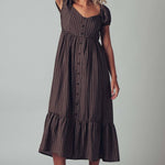 The Picnic Date Check Midi Dress