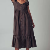 The Picnic Date Check Midi Dress