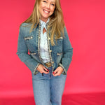 The Polished Edge Tweed-Trim Denim Jacket - Shabby 2 Chic Boutiques