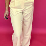 The Polished Line Pin-Tucked Trouser  in Navy - Shabby 2 Chic Boutiques