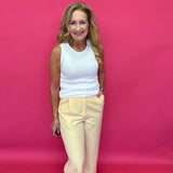 The Polished Line Pin-Tucked Trouser  in Navy - Shabby 2 Chic Boutiques