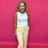 The Polished Line Pin-Tucked Trouser  in Navy - Shabby 2 Chic Boutiques