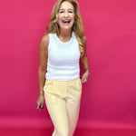 The Polished Line Pin-Tucked Trouser  in Navy - Shabby 2 Chic Boutiques