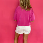 The Pop Off Pink Cropped Scuba Top - Shabby 2 Chic Boutiques