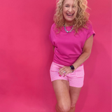 The Power Pink Scuba Dolman Top - Shabby 2 Chic Boutiques