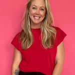 The “Red & Ready” Sweater Top - Shabby 2 Chic Boutiques