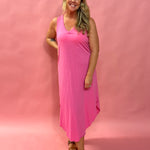 The Reverie Slub Dress in Pink