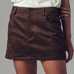 The Sleek & Suede Mini Skort