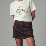 The Sleek & Suede Mini Skort