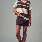 The Sleek & Suede Mini Skort