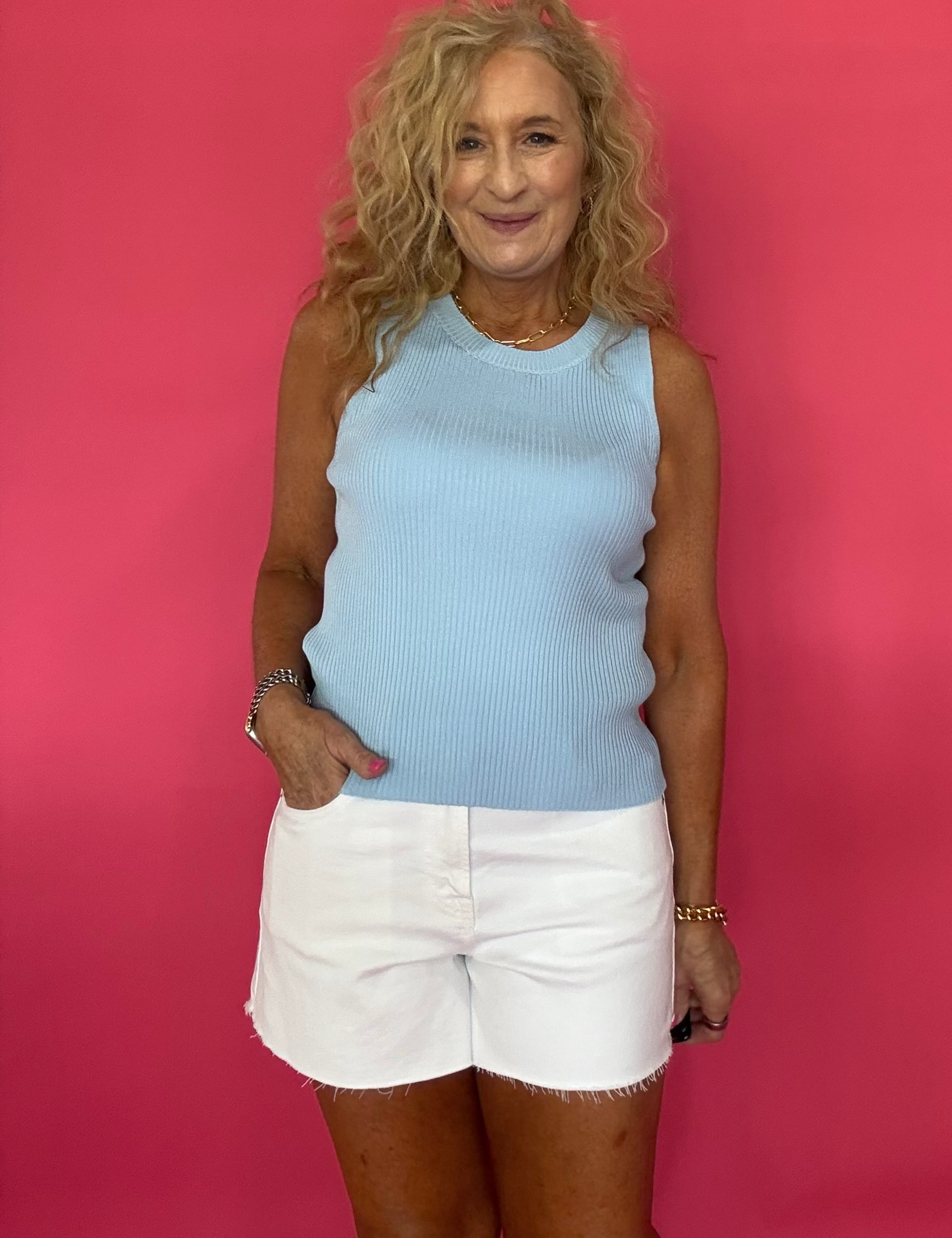 The “Softly Put Together” Ribbed Knit Tank - Shabby 2 Chic Boutiques