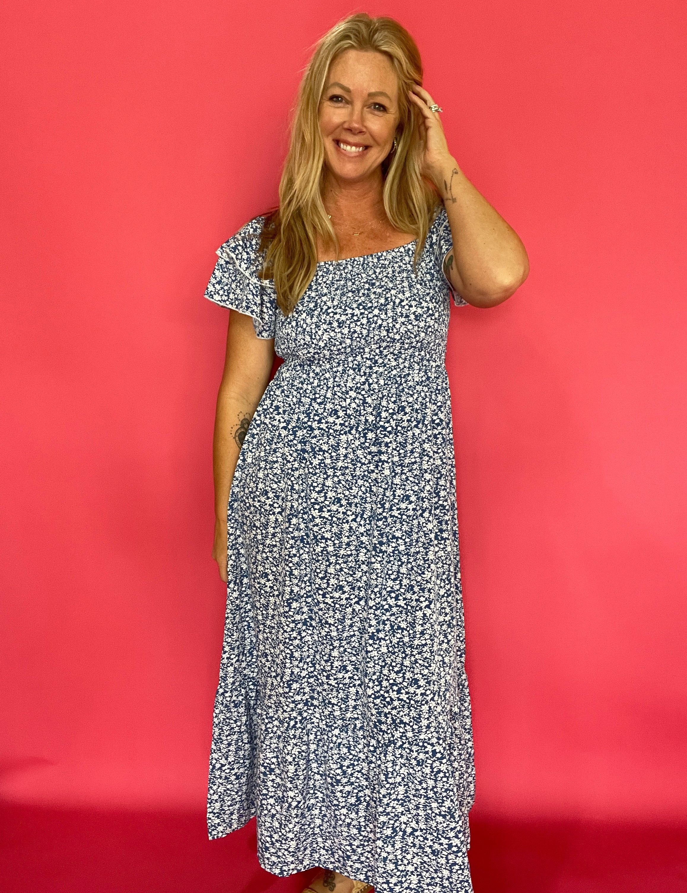 The Sunday Garden Midi Dress - Shabby 2 Chic Boutiques