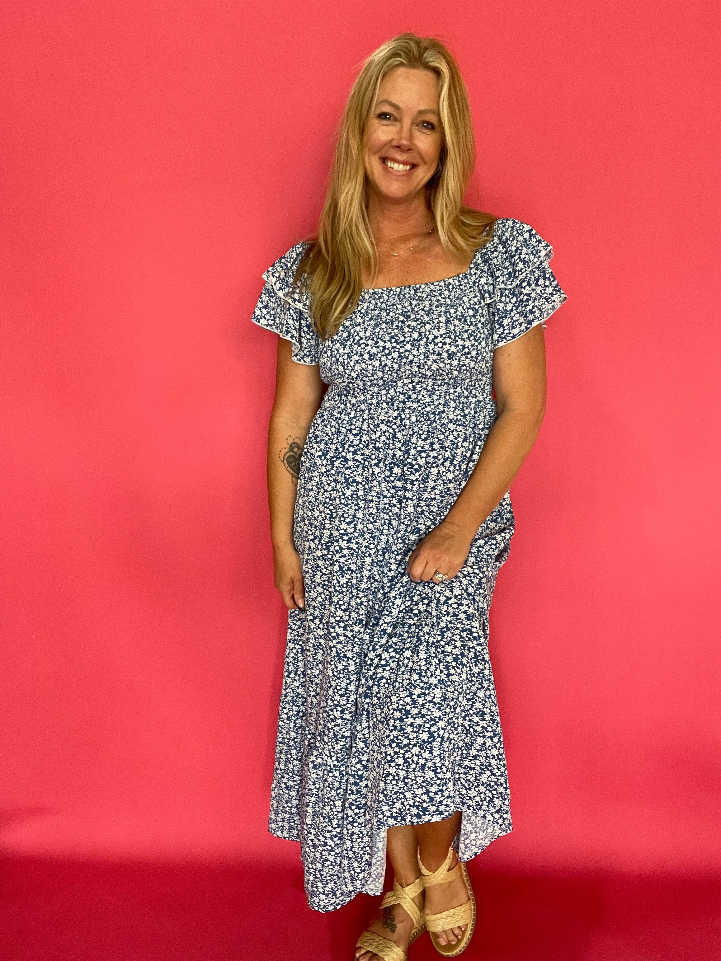 The Sunday Garden Midi Dress - Shabby 2 Chic Boutiques