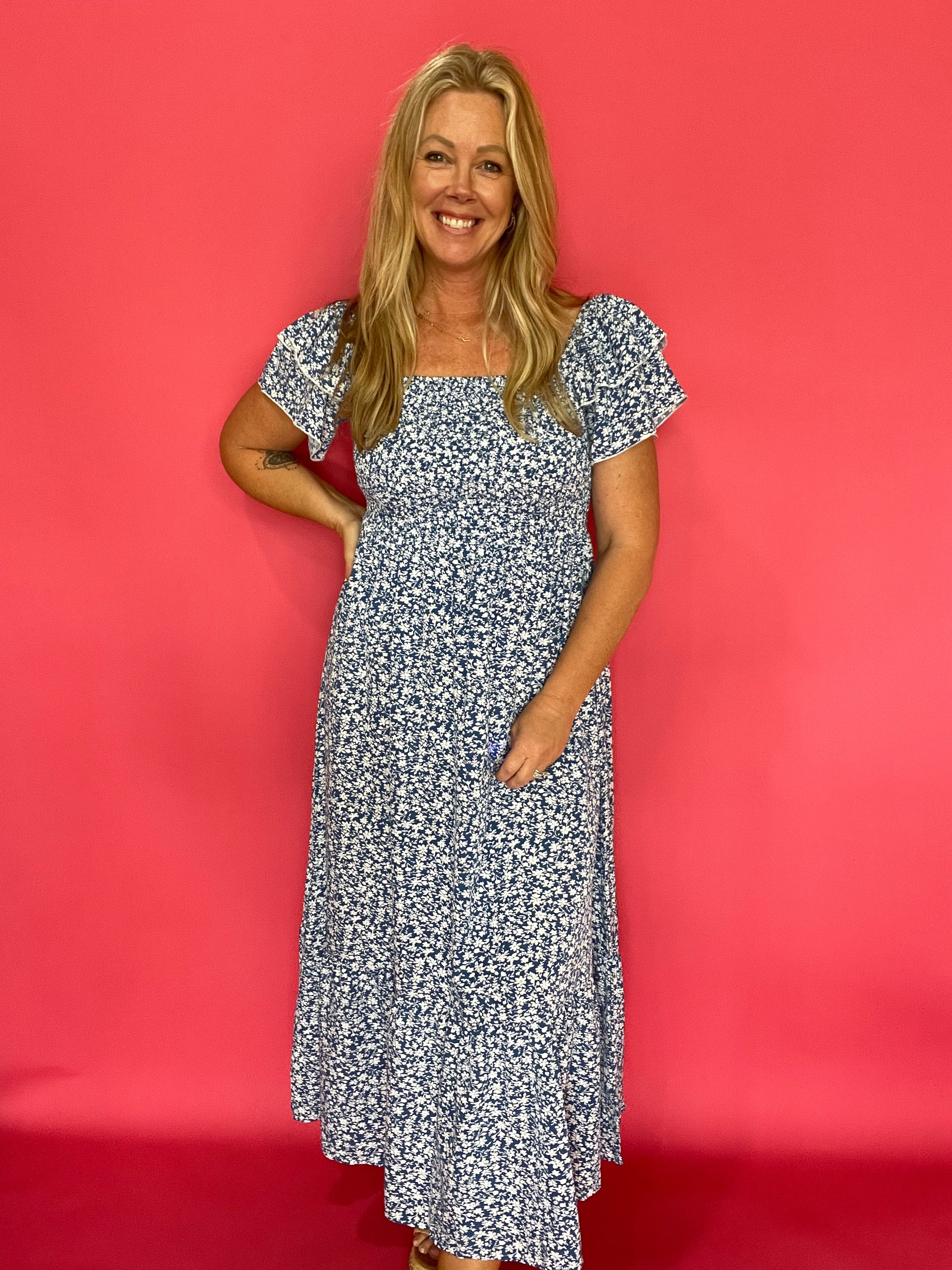 The Sunday Garden Midi Dress - Shabby 2 Chic Boutiques