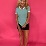 The “Sunny Side Stripe” Tee in Green - Shabby 2 Chic Boutiques