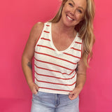The “Sunny Stripe” V-Neck Tank - Shabby 2 Chic Boutiques