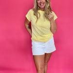 The “Sunshine & Chill” Boxy Tee in Yellow - Shabby 2 Chic Boutiques