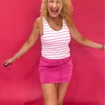 The “Sweet & Sporty” Seamless Stripe Tank - Shabby 2 Chic Boutiques