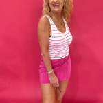 The “Sweet & Sporty” Seamless Stripe Tank - Shabby 2 Chic Boutiques
