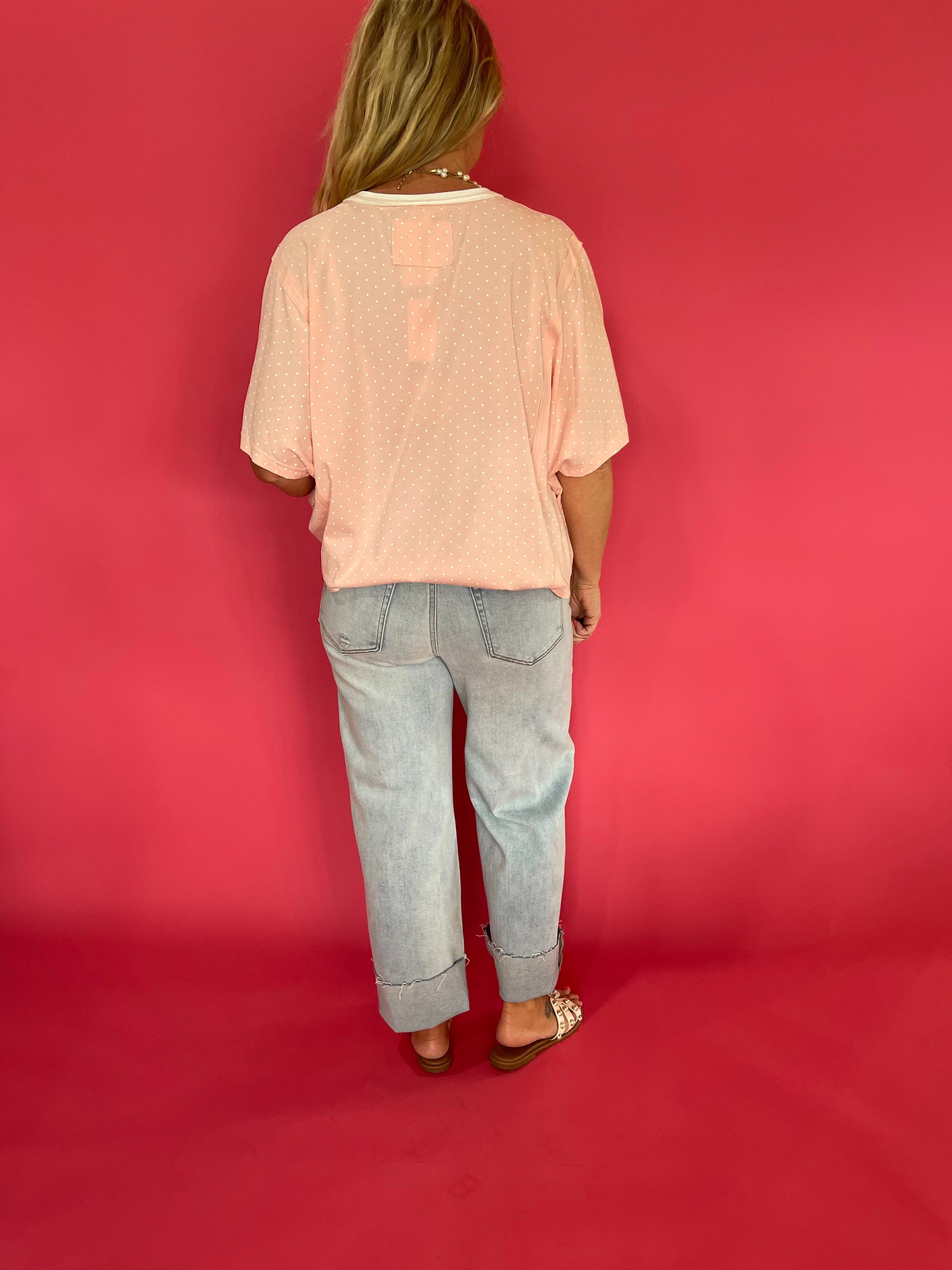 The Sweet Spot Polka Dot Knit Top