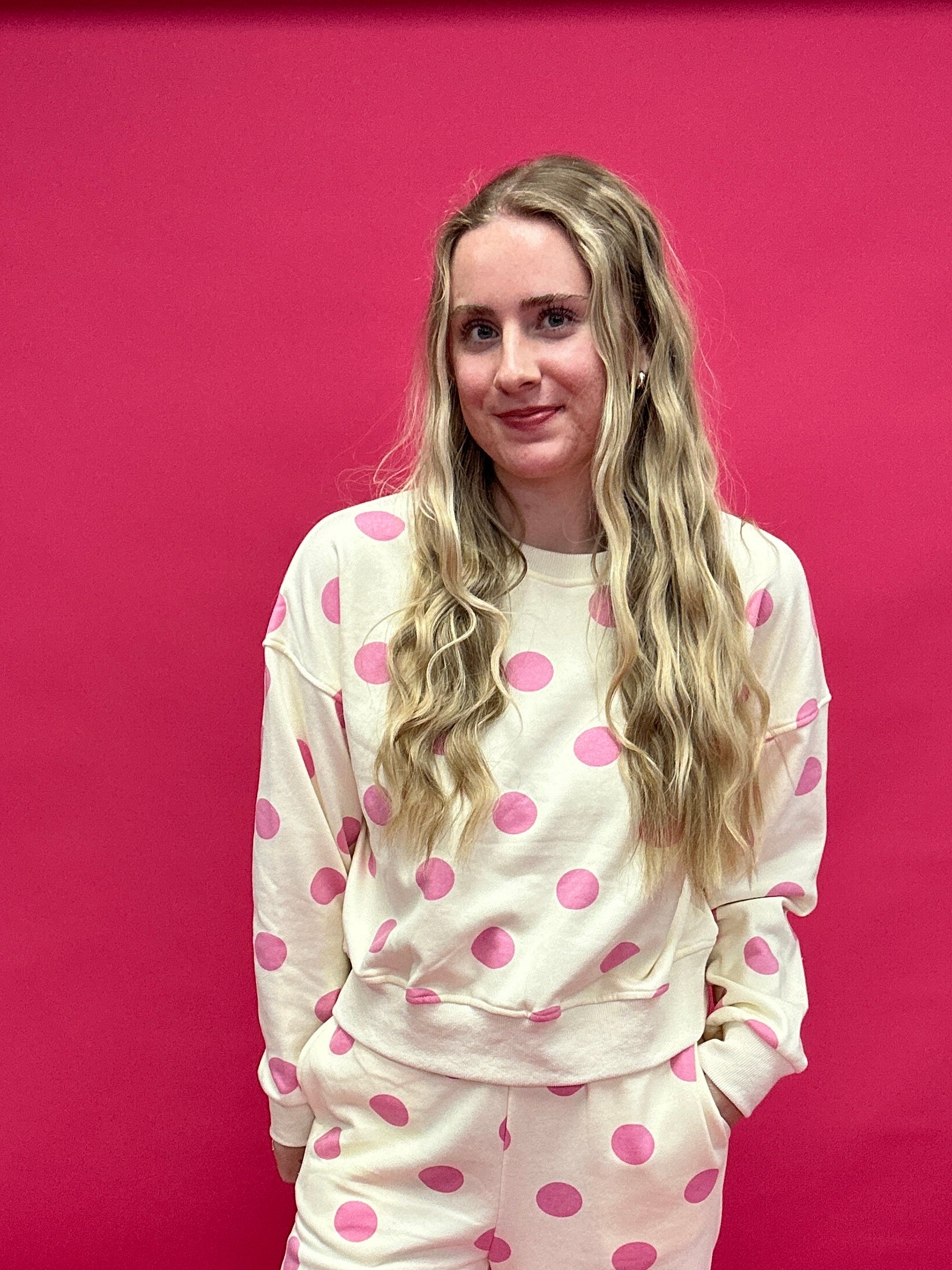 The Sweet Spot Polka Dot Sweatpants - Shabby 2 Chic Boutiques