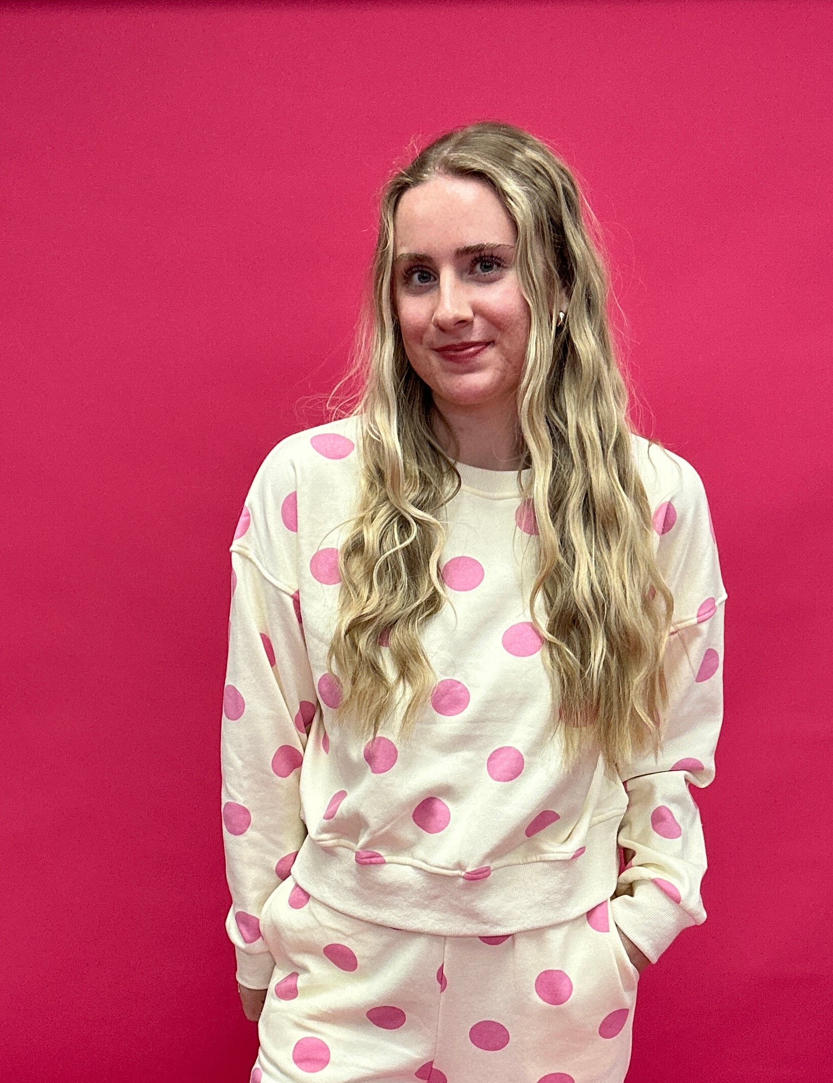 The Sweet Spot Polka Dot Sweatshirt - Shabby 2 Chic Boutiques