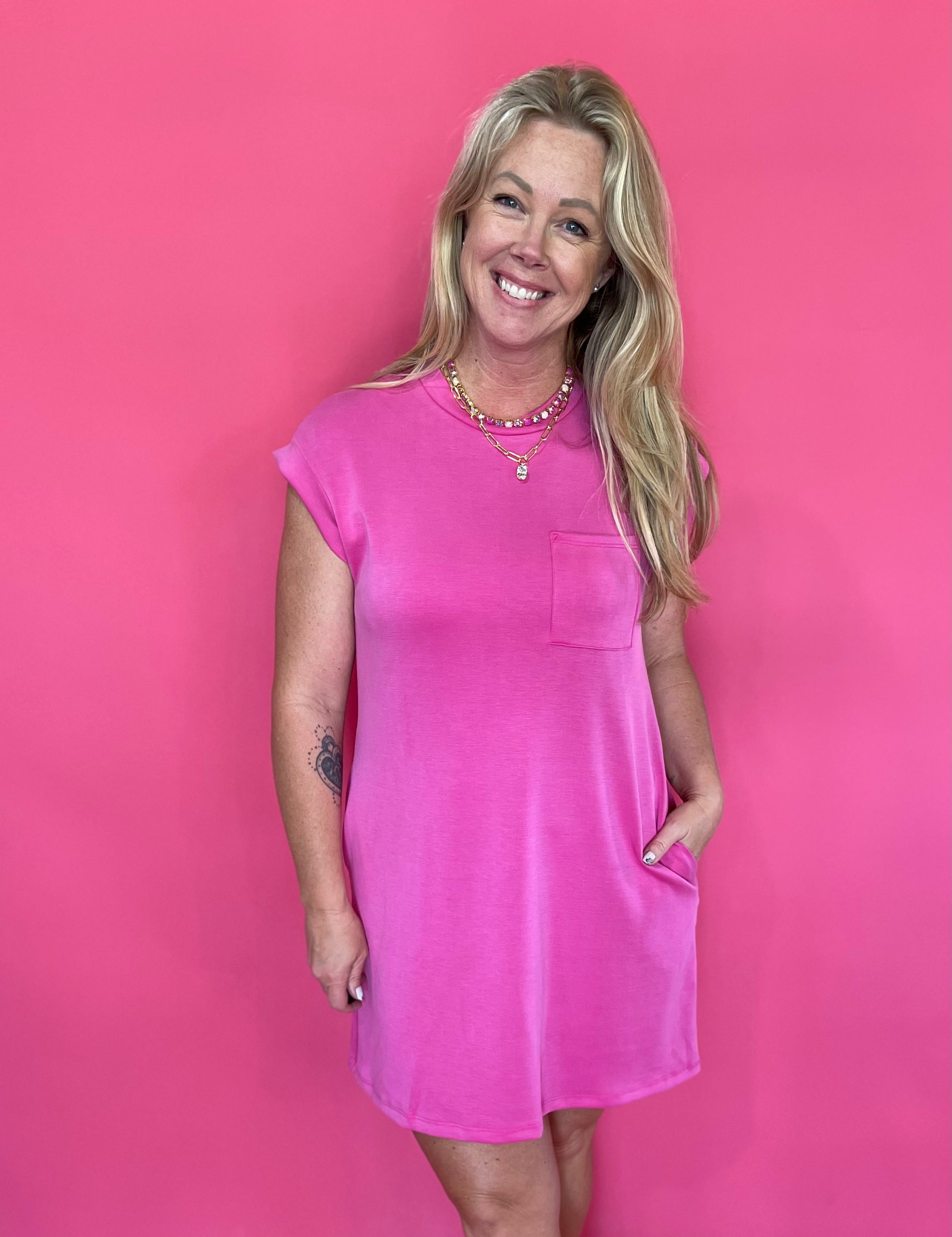 The “Too Easy” Pocket Tee Dress - Shabby 2 Chic Boutiques