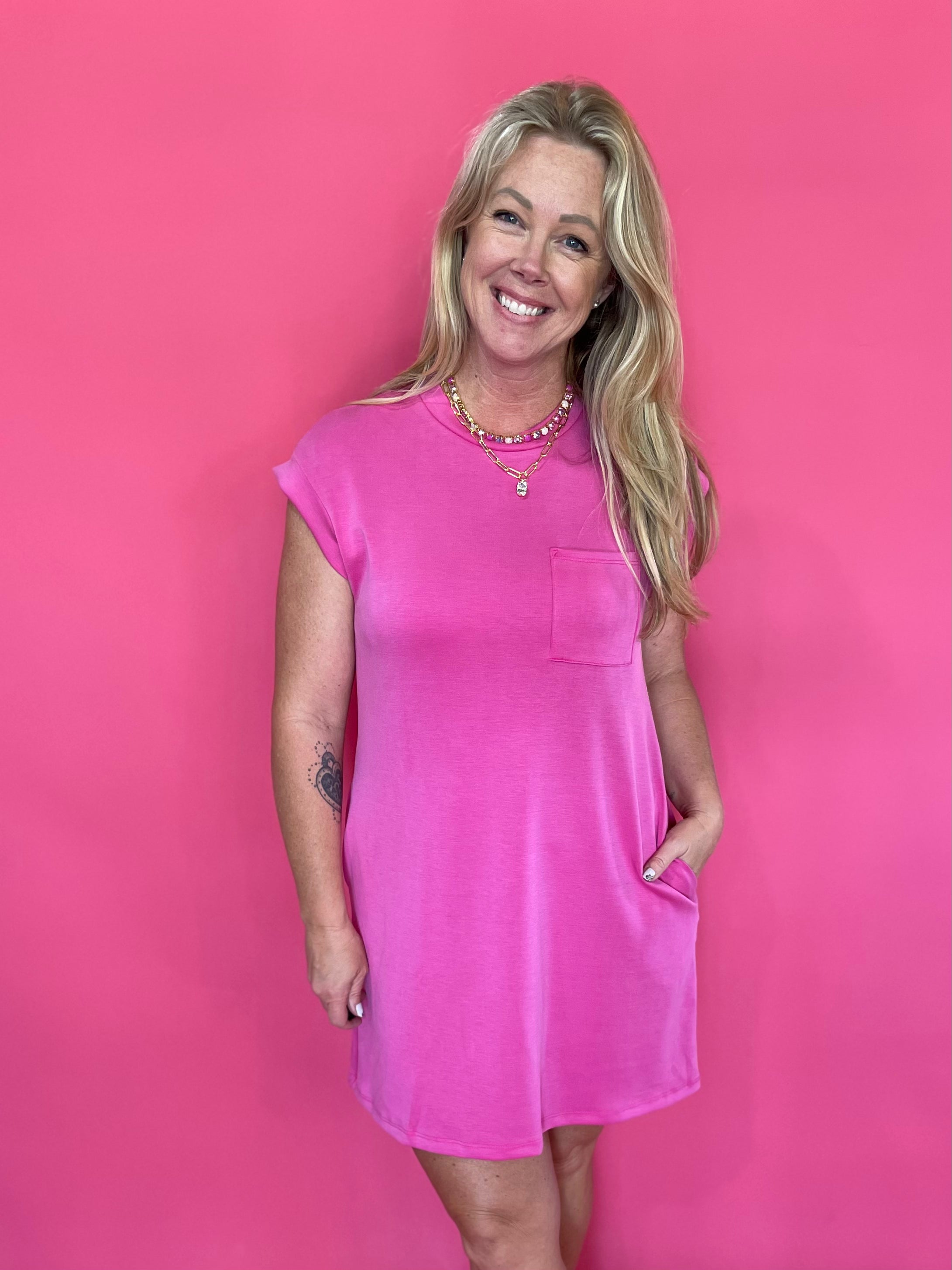 The “Too Easy” Pocket Tee Dress - Shabby 2 Chic Boutiques