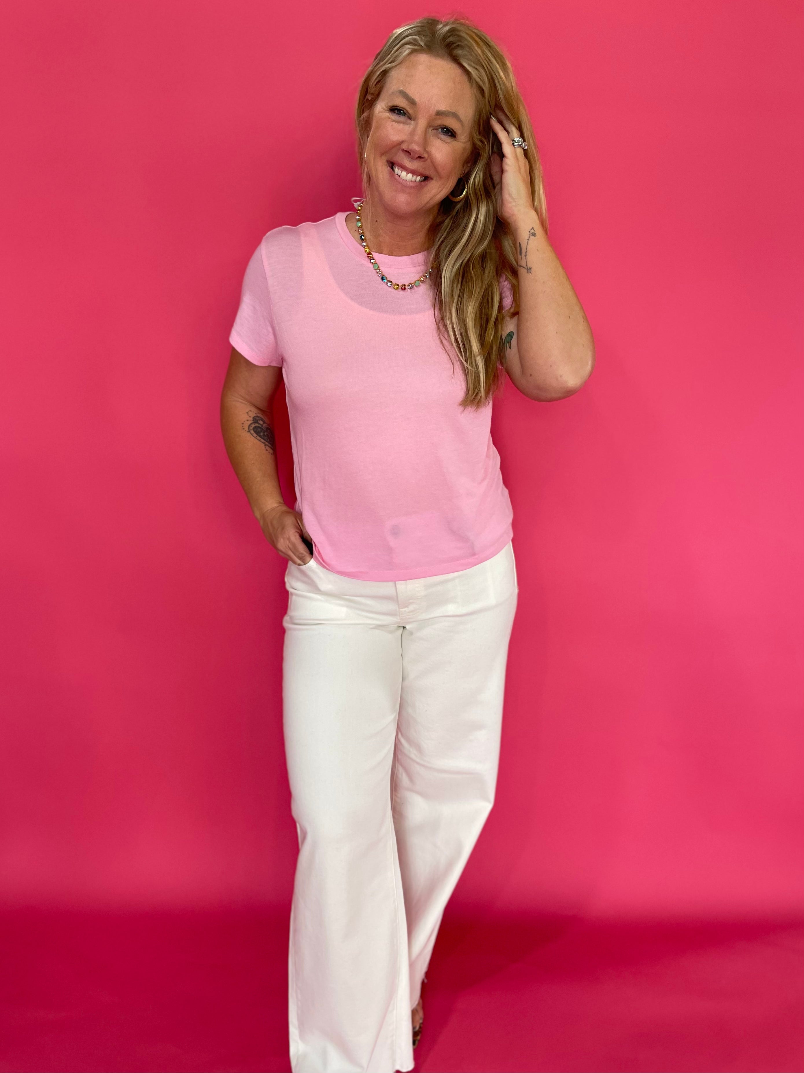 The Tourist Tee in Pink (Z Supply) - Shabby 2 Chic Boutiques