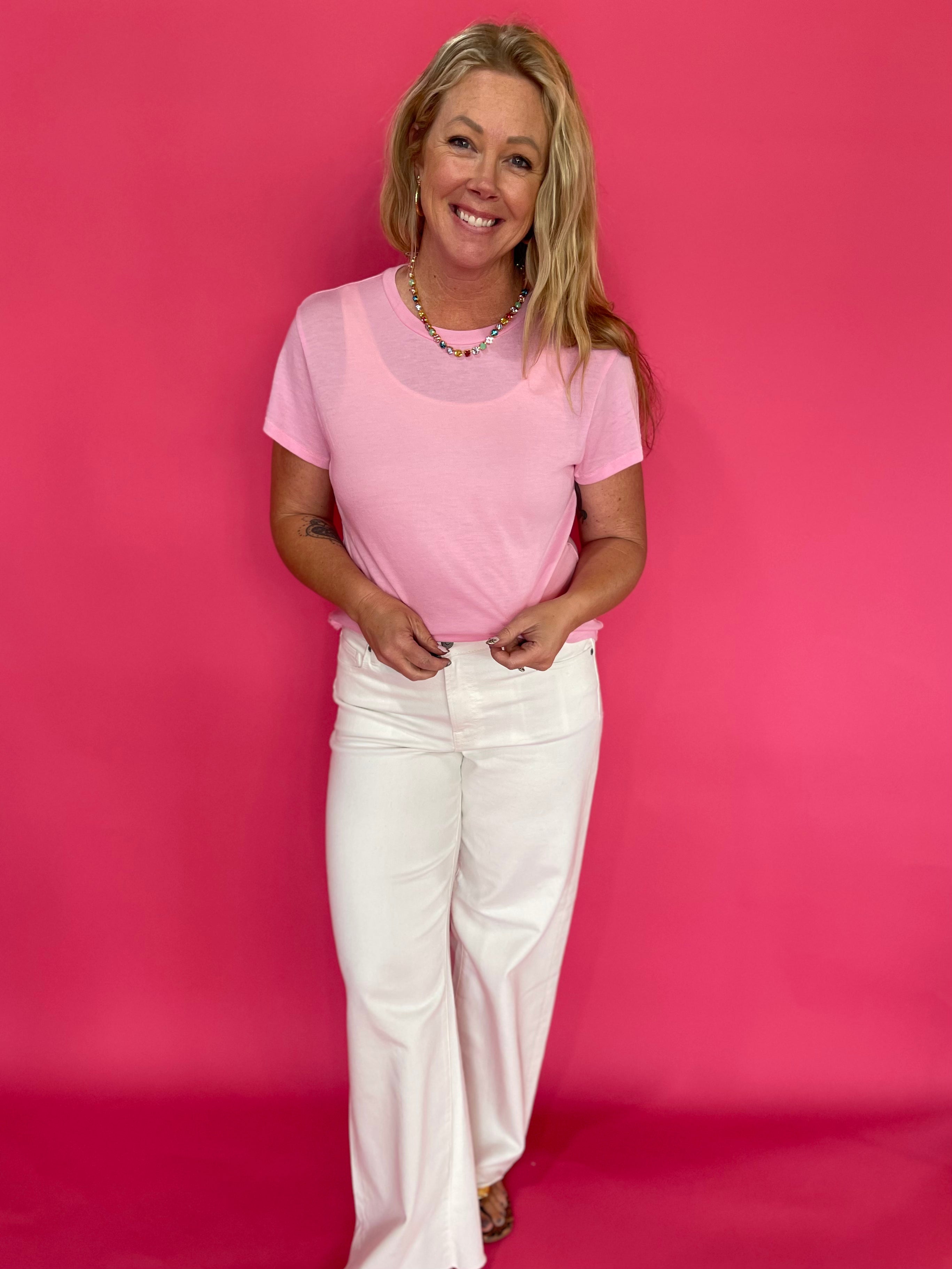 The Tourist Tee in Pink (Z Supply) - Shabby 2 Chic Boutiques