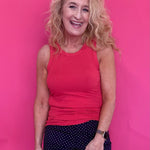 The “Wear It Again” Ribbed Tank in Red