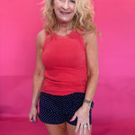 The “Wear It Again” Ribbed Tank in Red