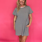 The “Weekend Plans” Puff Sleeve Dress - Shabby 2 Chic Boutiques