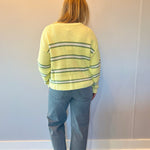 The Weekend Striped Sweater in Yellow