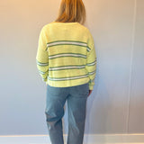 The Weekend Striped Sweater in Yellow