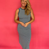 The Weekend Wash Stripe Midi Dress - Shabby 2 Chic Boutiques