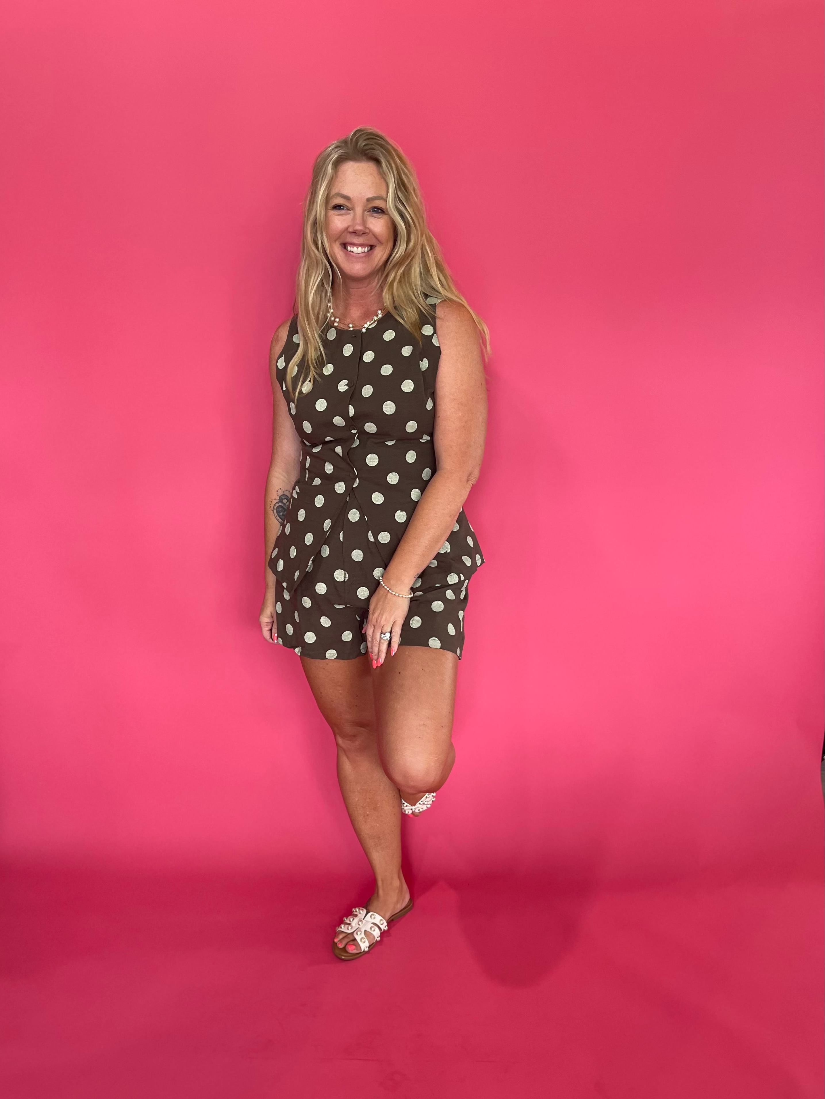 The “Weekend in Paris” Polka Dot Set