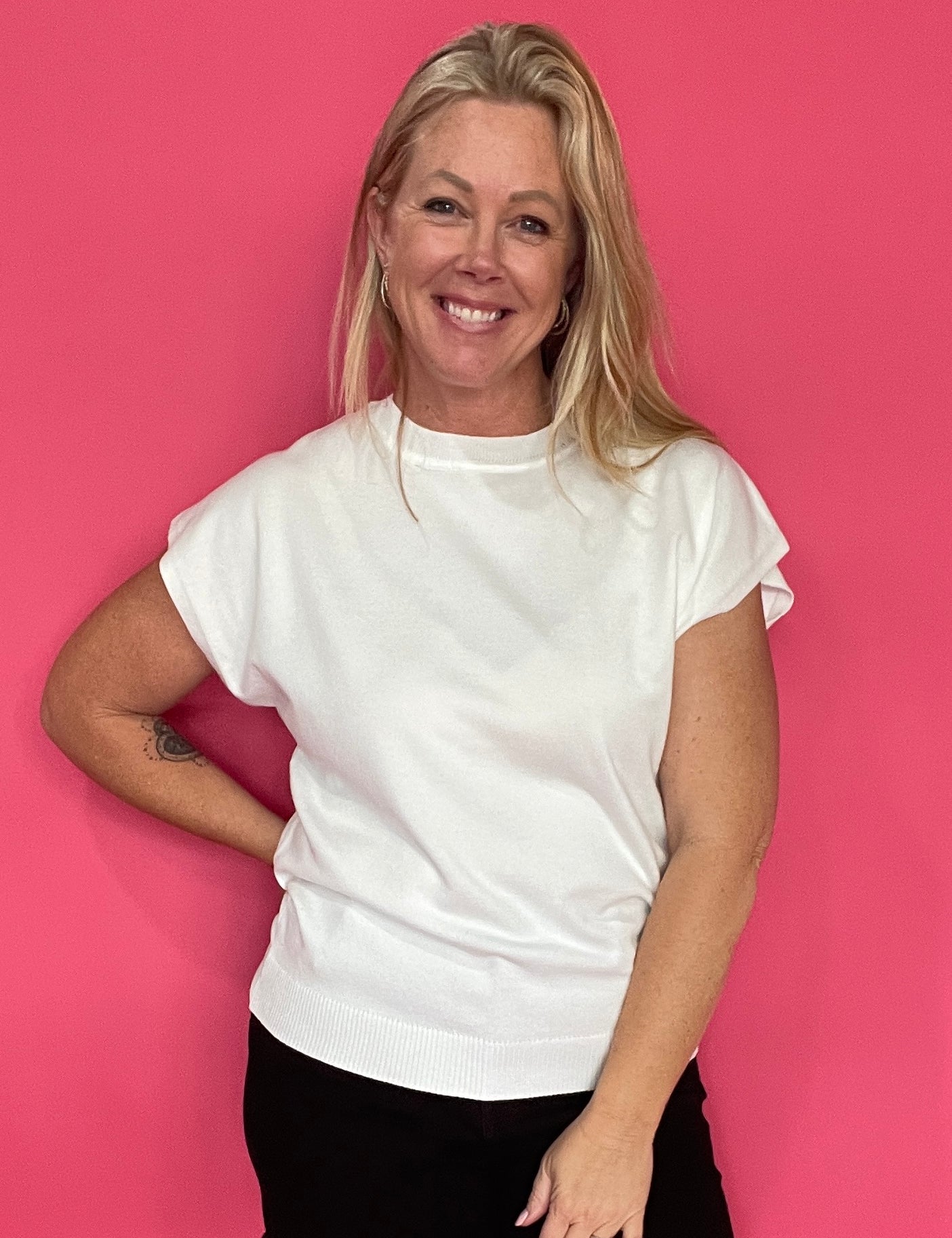 The “White & Ready” Sweater Top - Shabby 2 Chic Boutiques