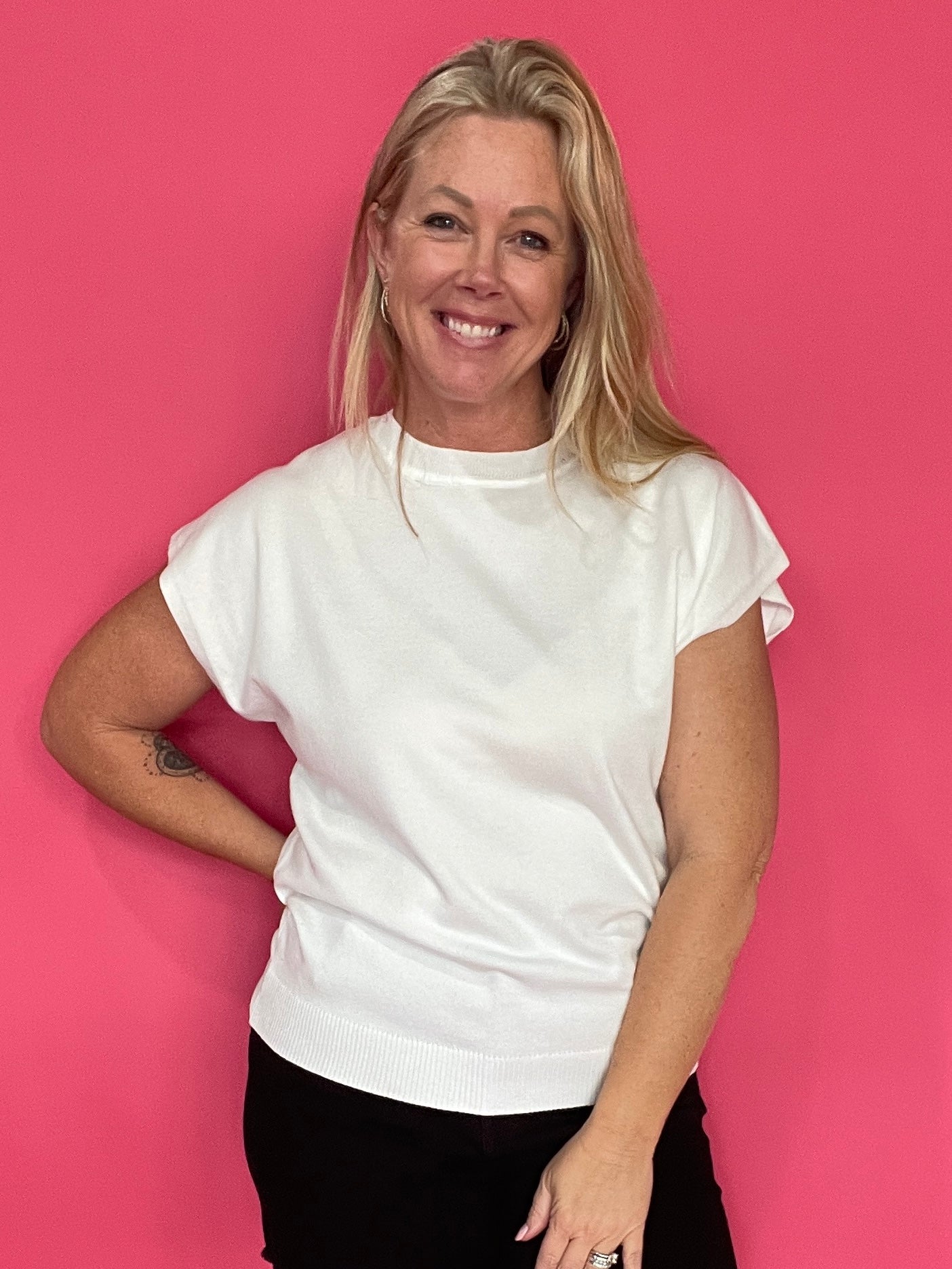 The “White & Ready” Sweater Top - Shabby 2 Chic Boutiques