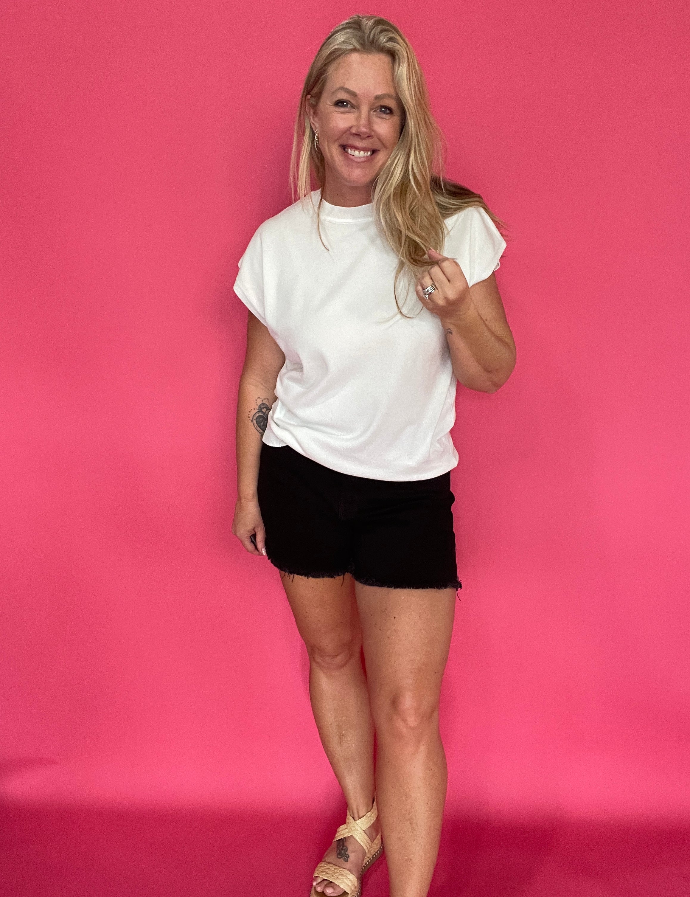 The “White & Ready” Sweater Top - Shabby 2 Chic Boutiques