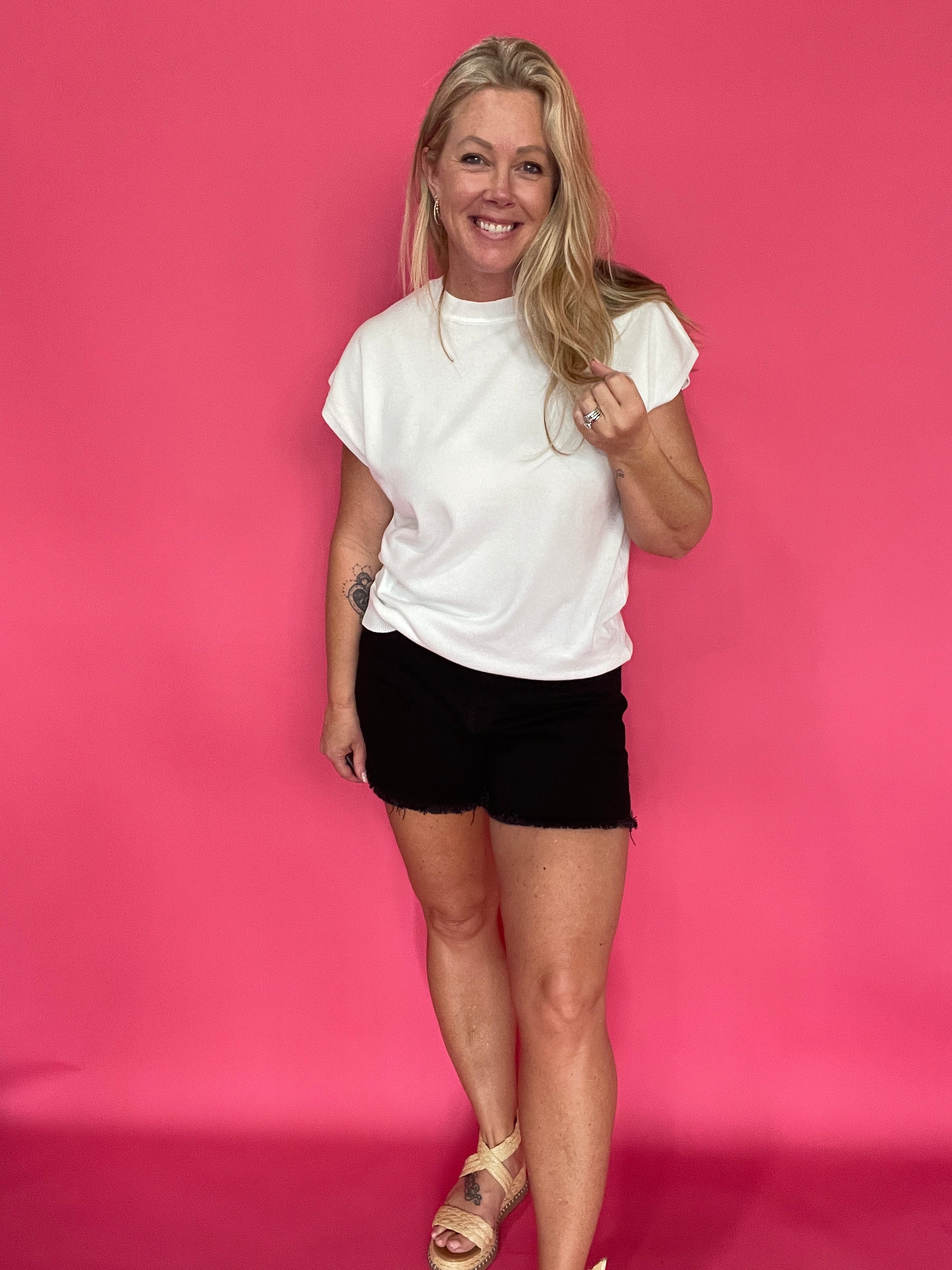The “White & Ready” Sweater Top - Shabby 2 Chic Boutiques