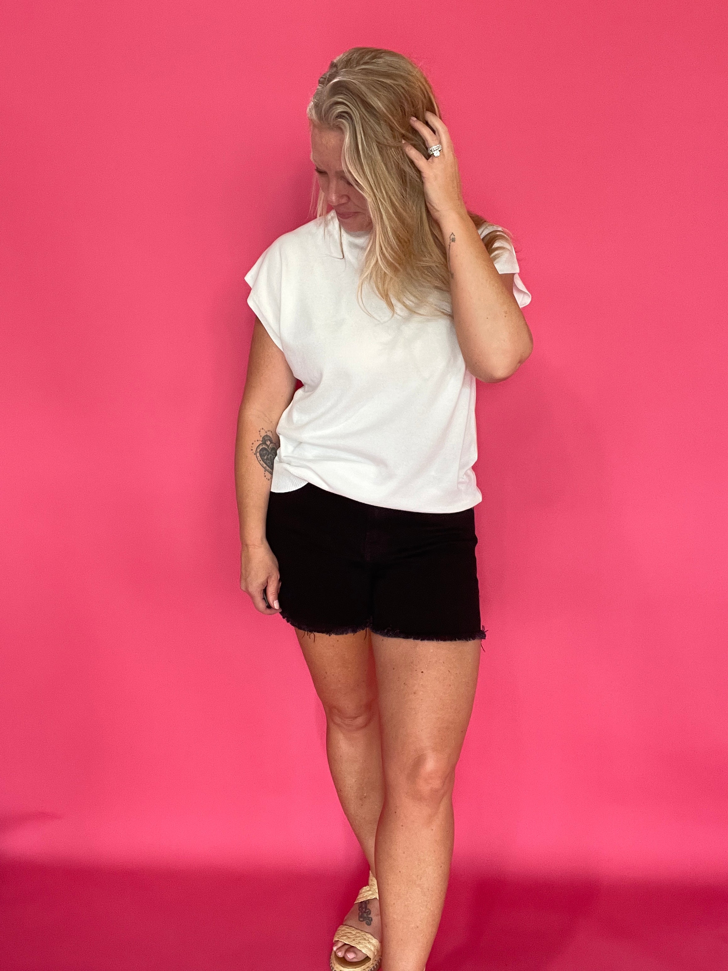 The “White & Ready” Sweater Top - Shabby 2 Chic Boutiques