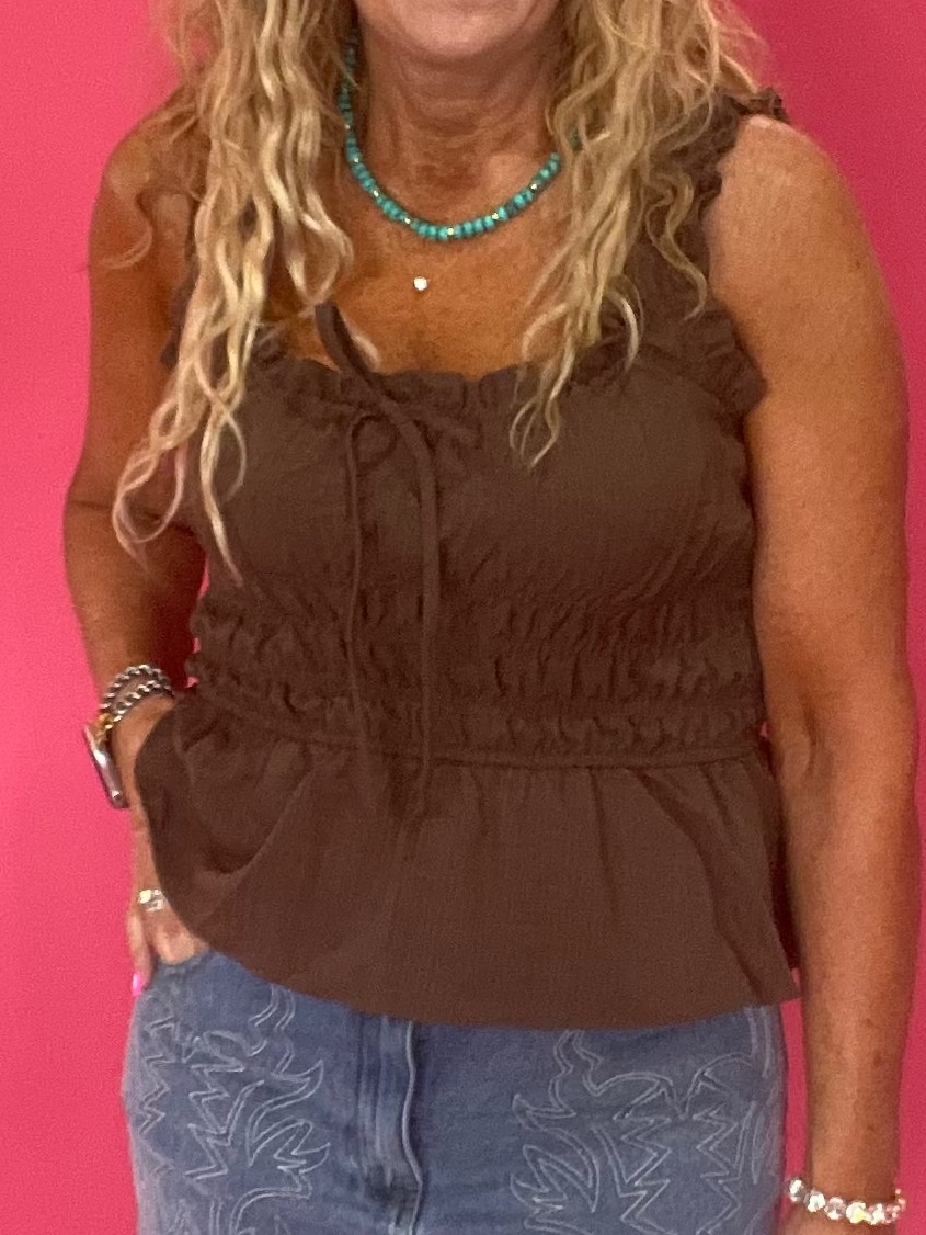 Tied & True Ruffle Tank