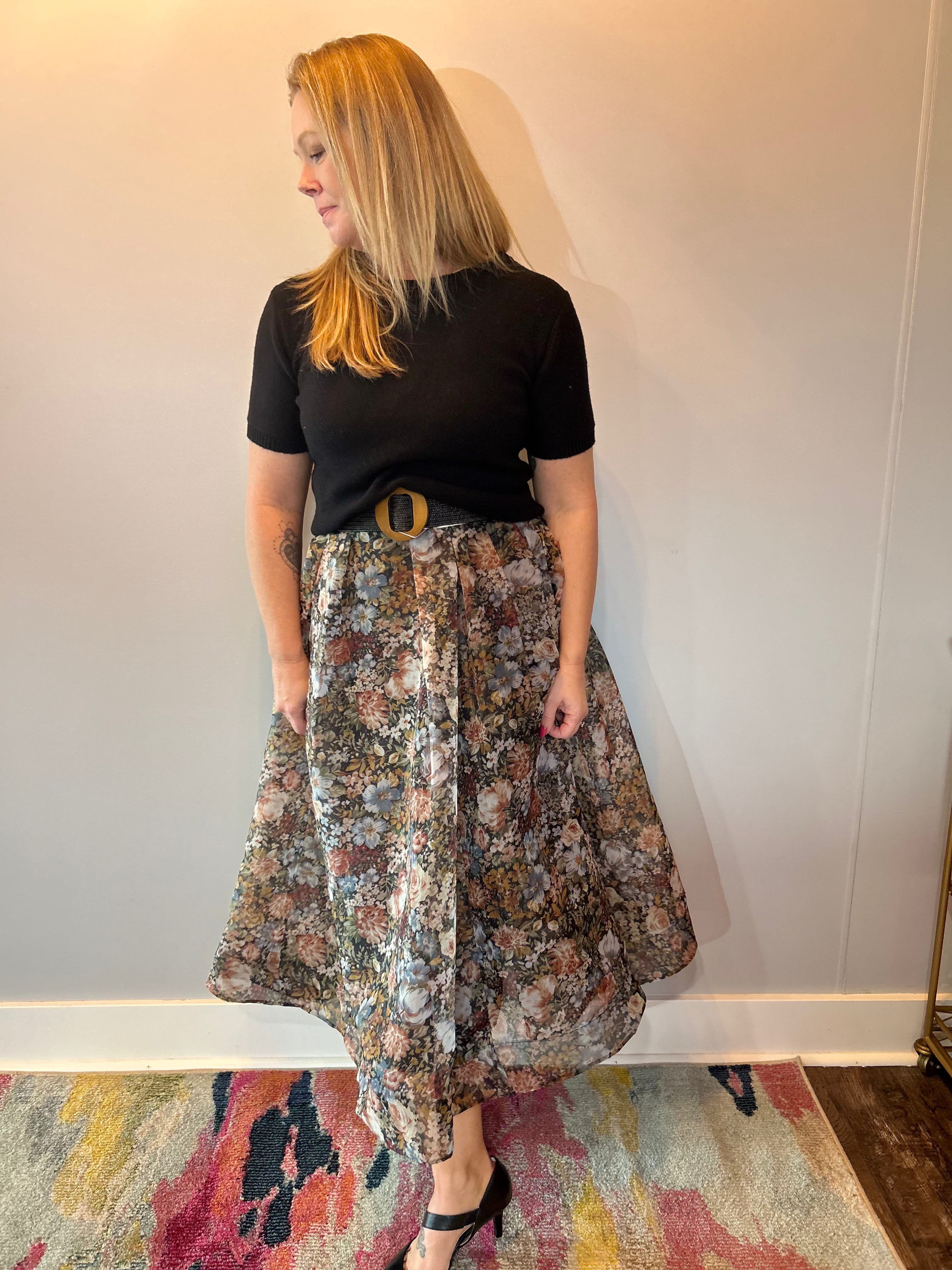 Timeless Charm Knit Top in Black