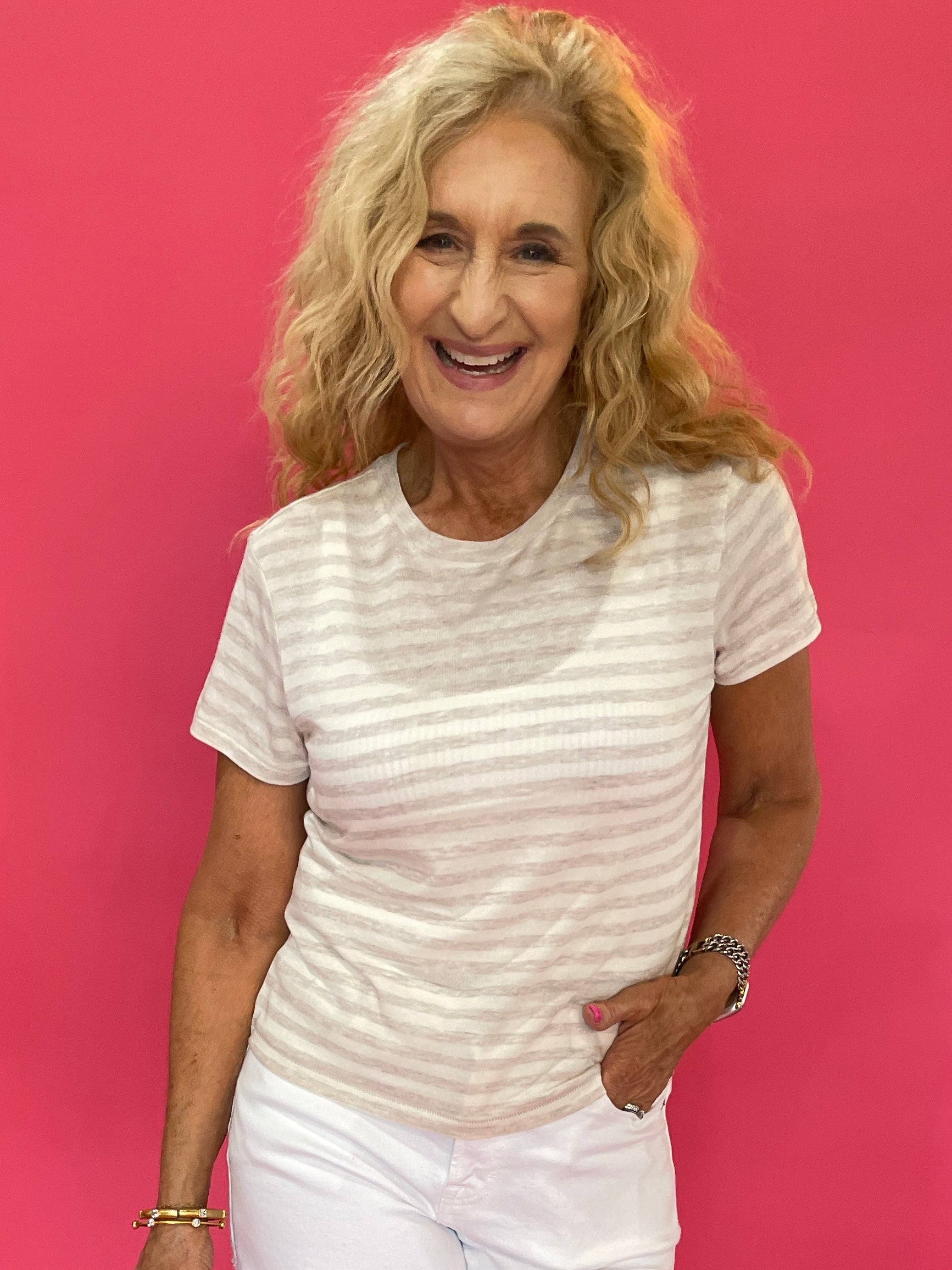 Tourist Striped Tee in Natural (ZSupply) - Shabby 2 Chic Boutiques