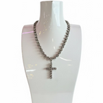 Donatella Necklace in Antique Silver Necklace Tova