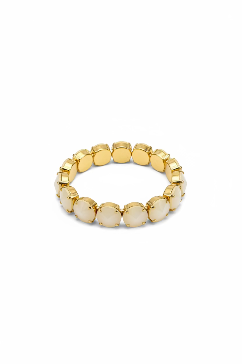 Croatia Stretch Bracelet in Matte Lemon Tova