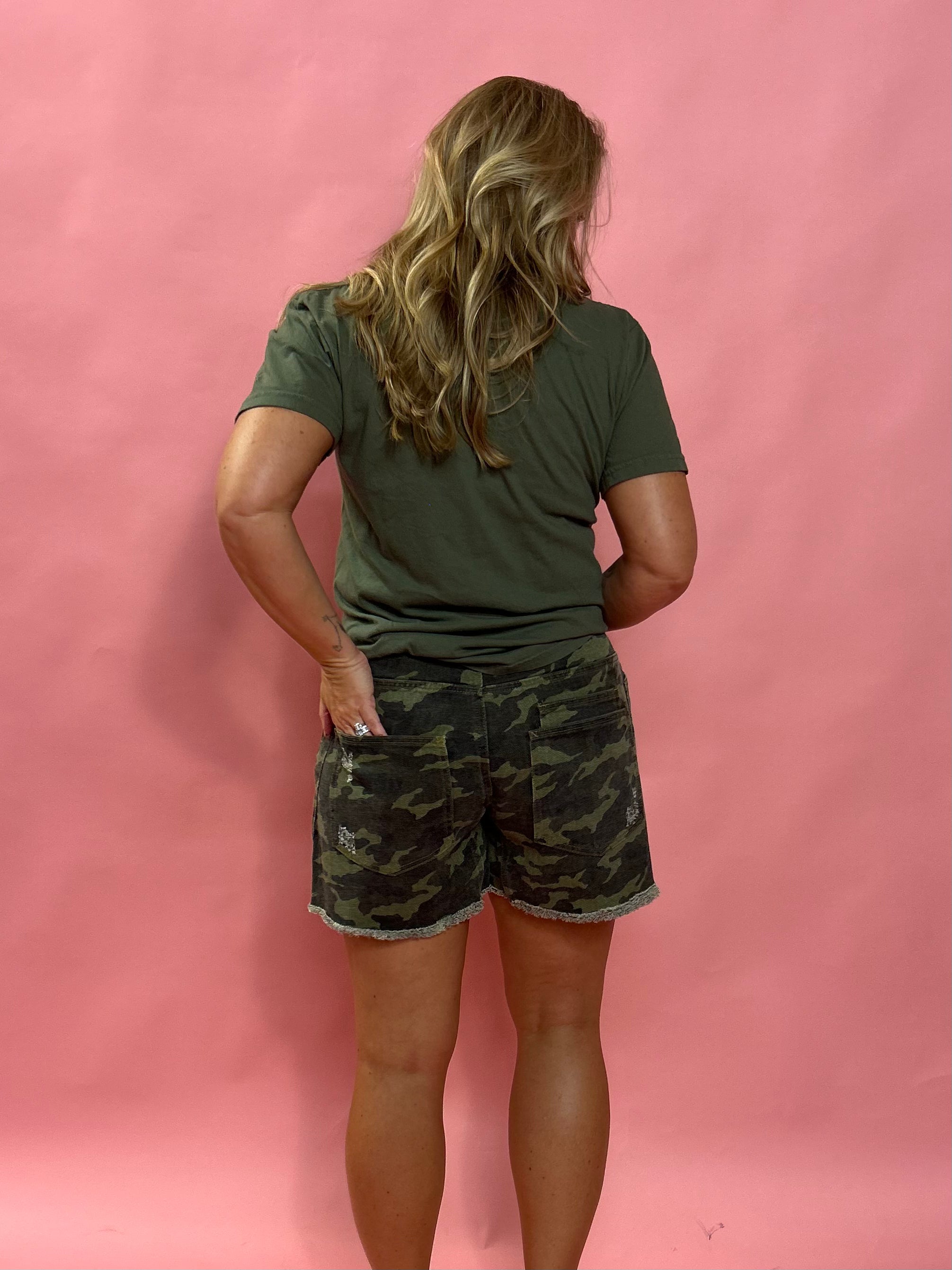 Trailblazer Camo Shorts – Braided Belt Utility Style