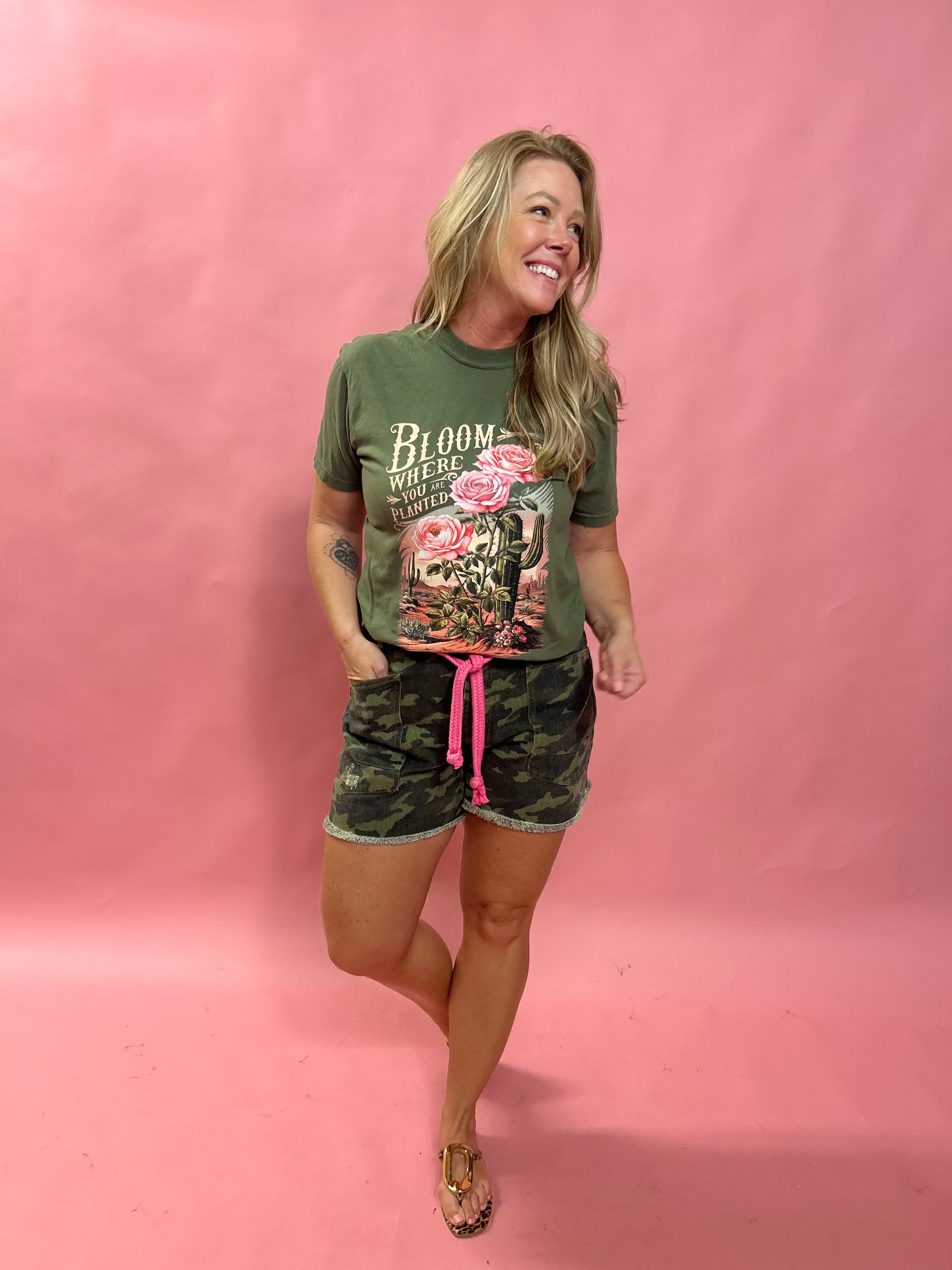 Trailblazer Camo Shorts – Braided Belt Utility Style