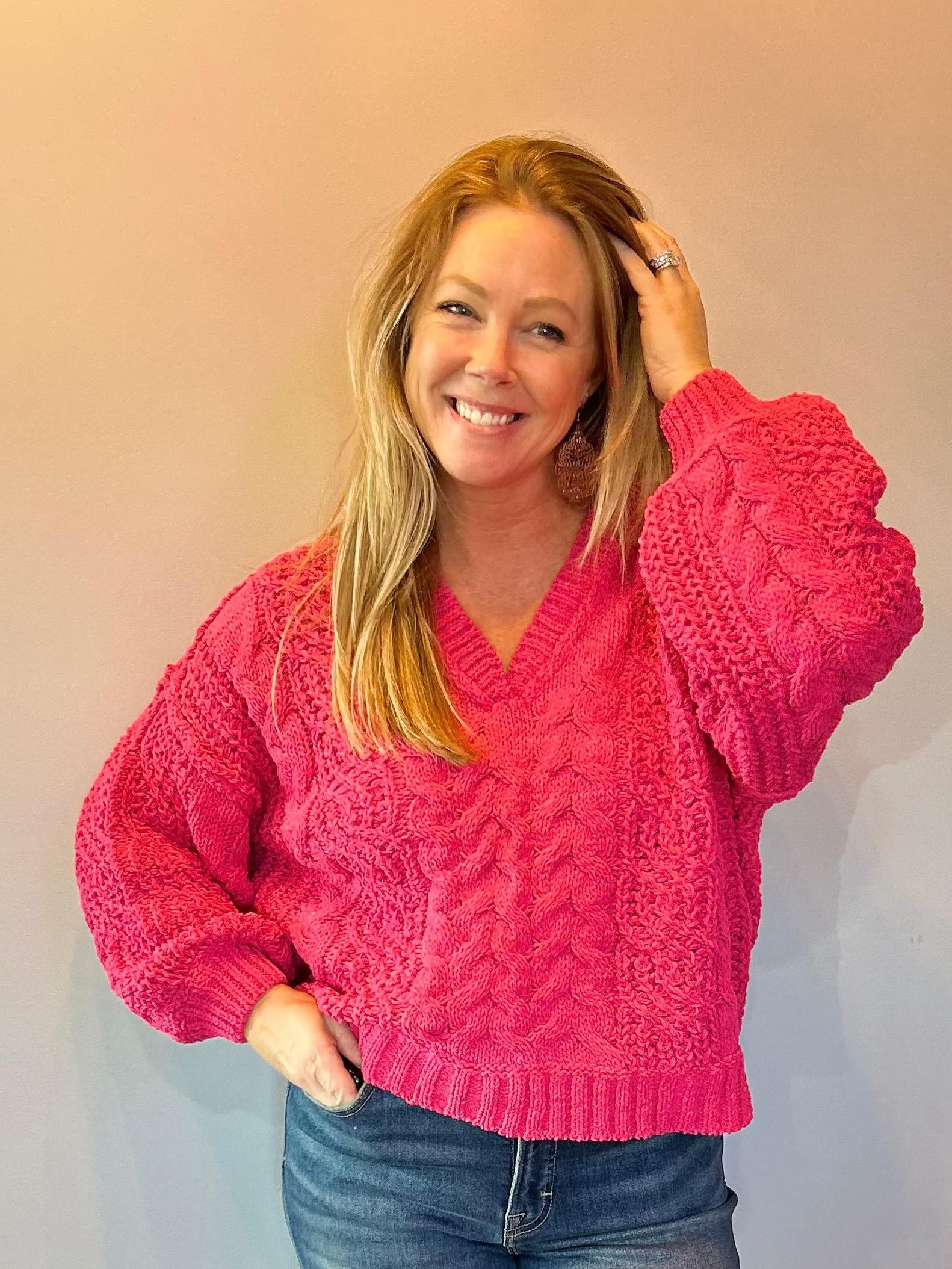 Twisted Chenille Overlay Sweater Top - Shabby 2 Chic Boutiques